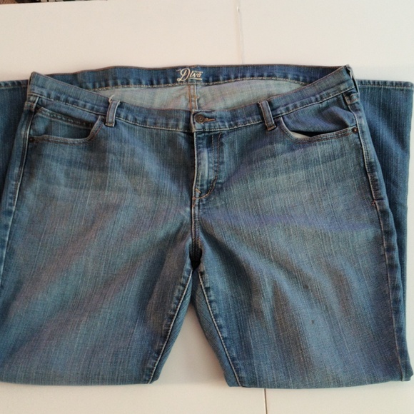 Old Navy Blue Denim Jeans Diva Women's 18 Short - Picture 1 of 8